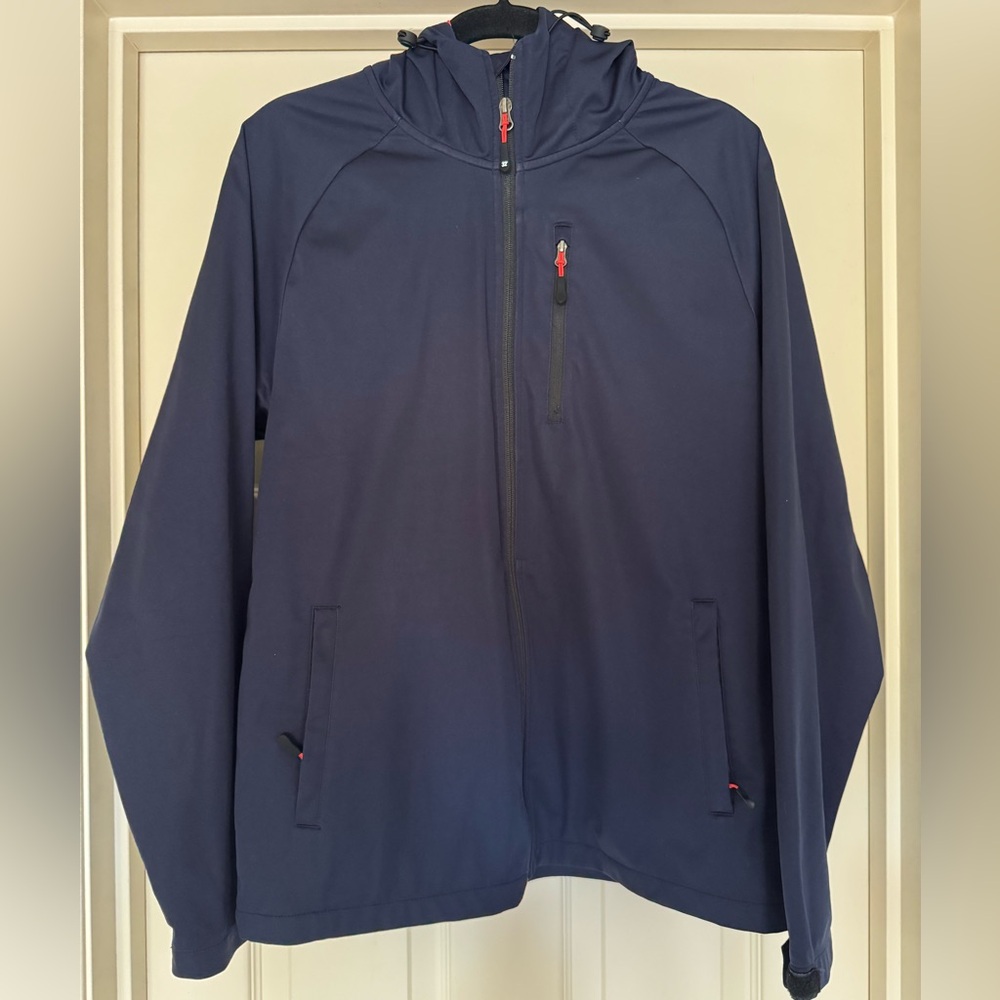 Navy Blue Hooded Jacket